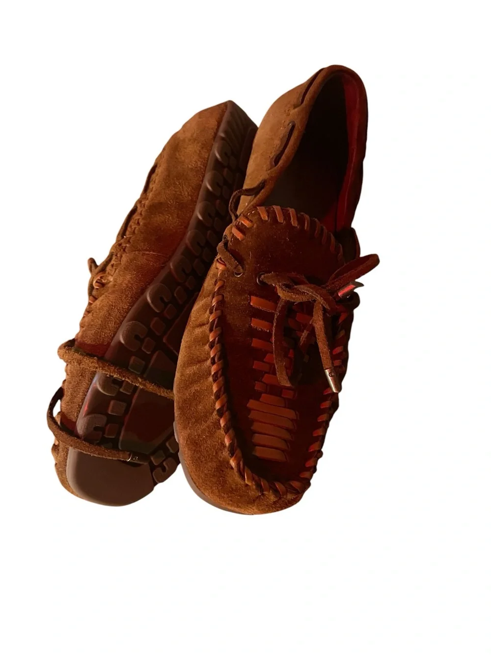 Free People Misty brown Suede Moccasin shoes NWT - Picture 12 of 16